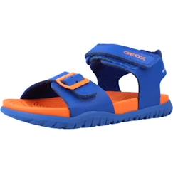 Chaussures-Chaussures fille 23-38-Sandales-Sandale à Scratch Plate Geox Fusbetto - Royal-Orange