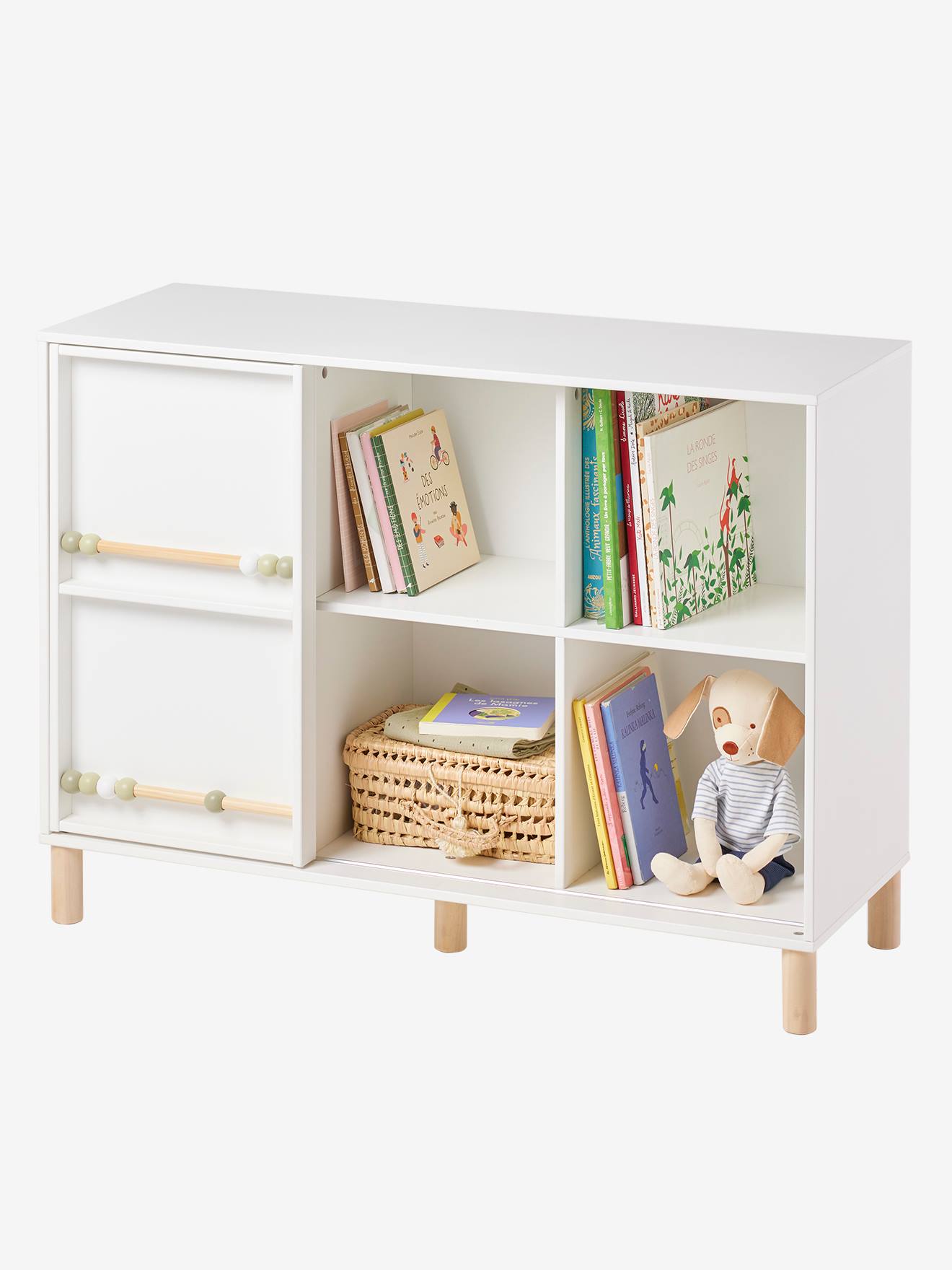 Meuble de rangement 6 cases LIGNE BOULIER blanc