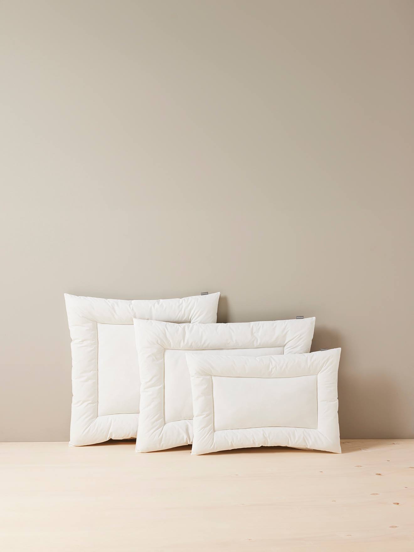 Oreiller plat coton bio* BIO COLLECTION blanc