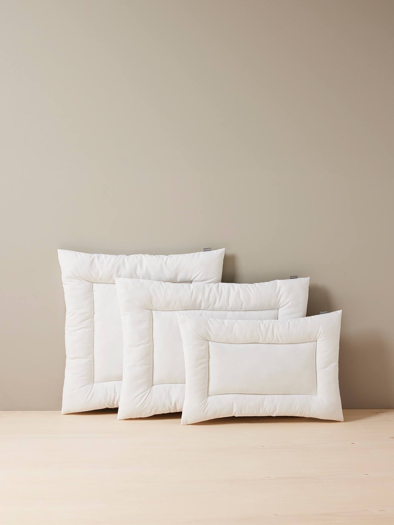 Oreiller plat anti acariens Bi-ome® blanc