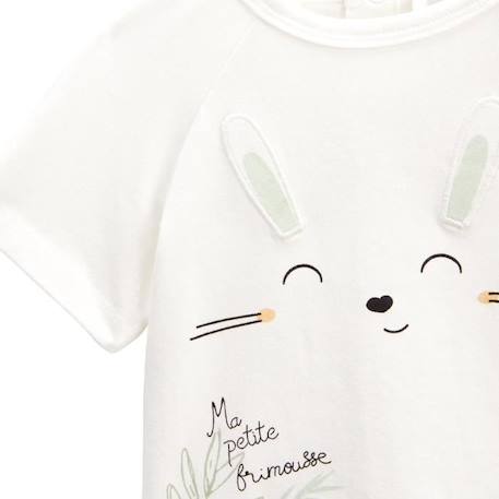 Ensemble bébé t-shirt et short en gaze de coton Frimousse VERT 3 - vertbaudet enfant 