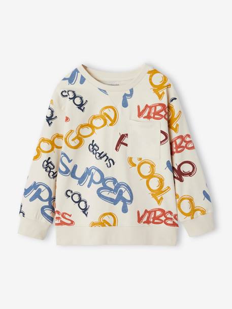 Garçon-Tee-shirt garçon effet sweat imprimé 