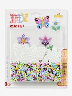 Jouet-Gamme Midi - Blister perles + plaques fleur / papillon - HAMA