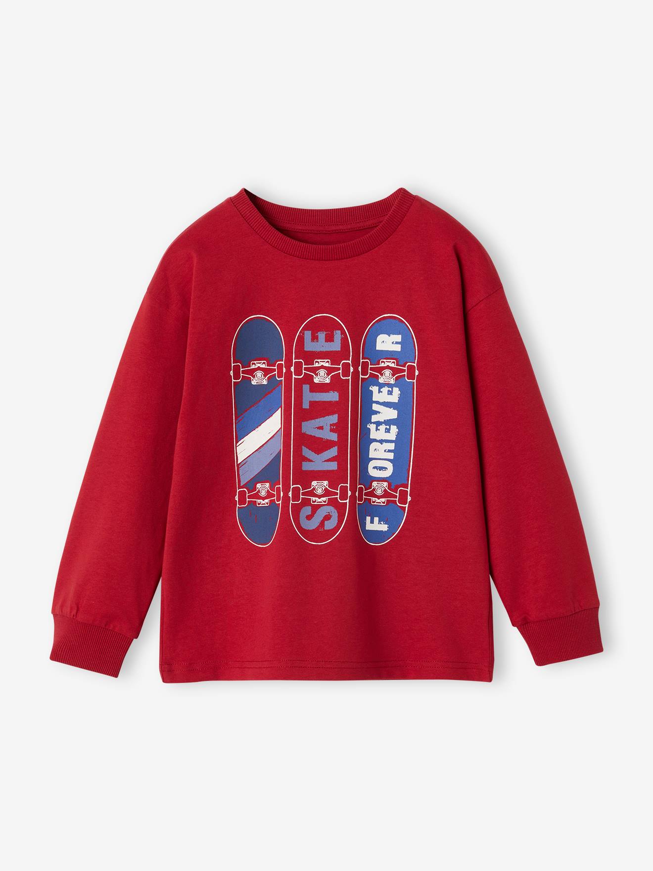 T-shirt garçon animation devant rouge