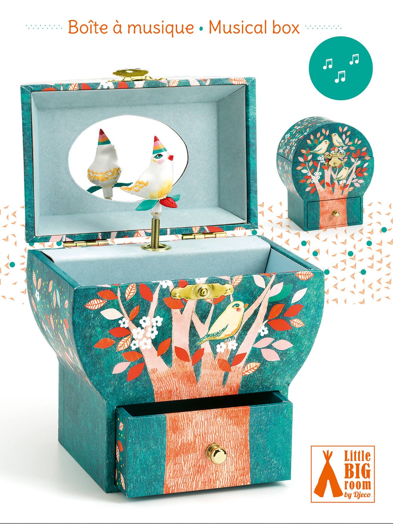 Boite à musique Arbre poétique - multicolore