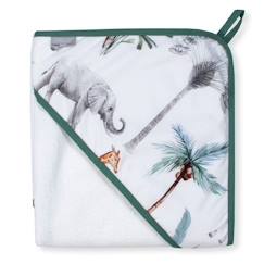 -Cape de Bain en Coton et Bambou pour Bébé - Sevira Kids - Safari - Douceur et Confort