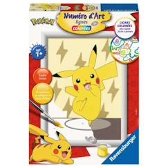 Jouet-Numéro d'art petit Pikachu Ravensburger - jaune - 222x160x45 mm