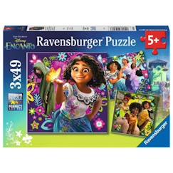 Jouet-Jeux éducatifs-Puzzles-Puzzles Disney Encanto - Ravensburger - 3 x 49 pièces - Dessins animés et BD - Mixte - Age minimum 5 ans