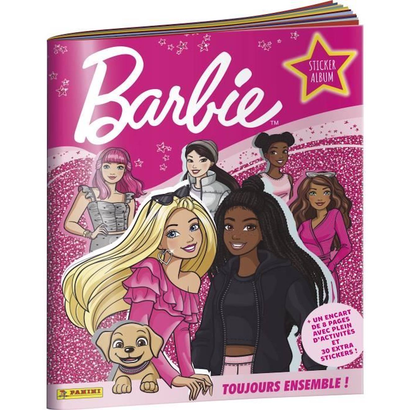 Panini - Album De Stickers Barbie Toujours Ensemble ! - Panini - 176 Stickers Base, Brillants Et Pailletés Blanc