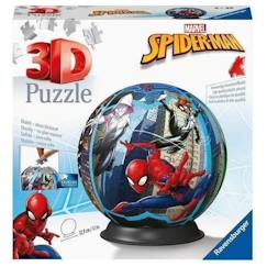 Jouet-Jeux éducatifs-Puzzles-Puzzle 3D Ball 72 p - Spider-man - Ravensburger - Pour Enfant de 6 ans et plus - Rouge et bleu
