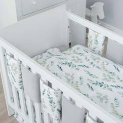 Linge de maison et décoration-Linge de lit bébé-Tour de lit-Tour de lit modulable et réversible, Eucalyptus Multicolore Pour lit bébé de 60x120 ou 70x140 cm