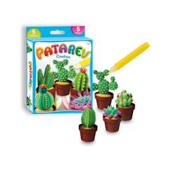 Jouet-Jouet créatif - SENTOSPHERE - Patarev : mini cactus - Vert et marron - Bleu - A partir de 5 ans