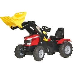 Jouet-Tracteur à pédales ROLLY TOYS MASSEY FERGUSSON Farmtrac - Rouge - Pour Enfant à partir de 3 ans