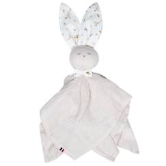 Jouet-Doudou plat Lapin Sidonia - SEVIRA KIDS - Multicolore - 0 mois - Naissance