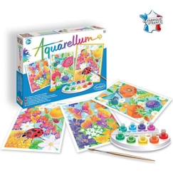 Jouet-Coffret de peinture à l'aquarelle - SENTOSPHERE - Aquarellum Dans les fleurs aille Unique Coloris Unique