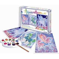 Jouet-SENTOSPHERE - Aquarellum Pegases - Tableaux de chevaux ailés à colorer