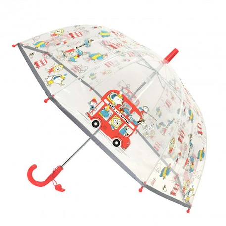 Fille-Parapluie enfant transparent - Animaux - SMATI - Manuel