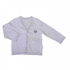 -Le gilet en 100% coton biologique - Kevin Gris 6-9M - 68CM