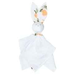 Jouet-Doudou plat Lapin Clem - Multicolore - Sevira Kids