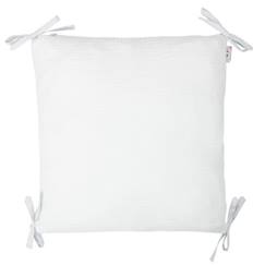 Taies de coussin pour tour de lit modulable en gaze de coton Jeanne - Gris - SEVIRA KIDS  - vertbaudet enfant