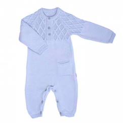 -Sevira Kids - Combinaison bébé en tricot de coton bio LOAN - Rose