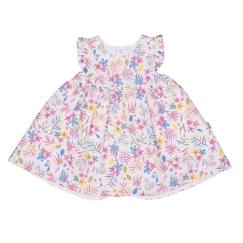 -Robe avec bandeau en coton biologique, ROMY Multicolore