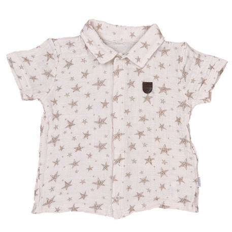 Ensemble t-shirt et short bébé en coton biologique, SACHA Multicolore BEIGE 4 - vertbaudet enfant 