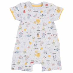 -Combishort bébé en coton bio - Summer Multicolore - Confortable et respirant - Certifié GOTS