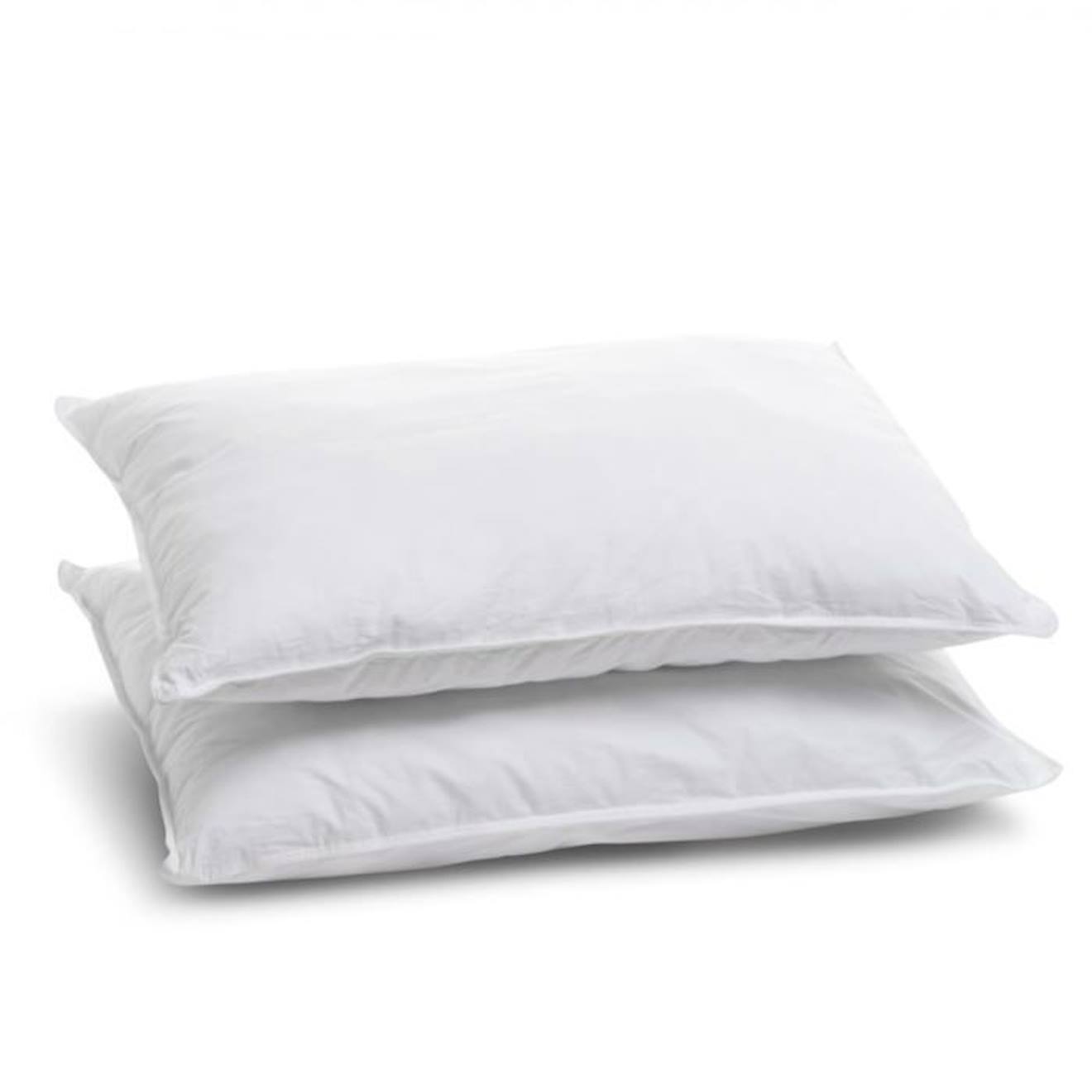 Bleu Calin - Bleu Calin Lot De 2 Oreillers 50x70cm Ferme - Doux Et Gonflants - Enveloppe 100% Percale De Coton Blanc