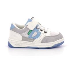 Chaussures-Chaussures fille 23-38-Baskets, tennis-KICKERS Baskets basses Kikouak blanc