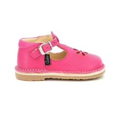 -Salomés - ASTER - Bimbo-2 - Cuir - Doublure cuir tannage végétal - Fuchsia