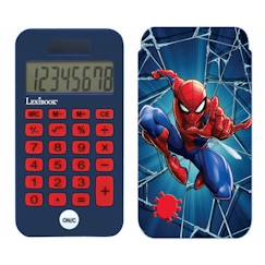 -Calculatrice de poche - SpiderMan - 8 chiffres - Écran solaire - Double alimentation - Multicolore