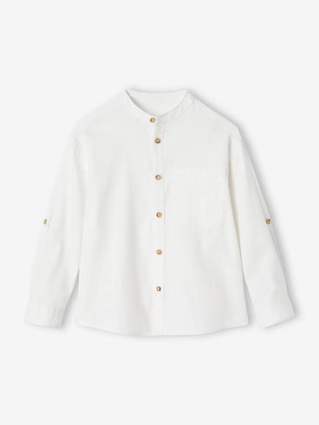 Garçon-Chemise flanelle col Mao garçon