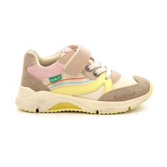 Chaussures-Chaussures fille 23-38-Baskets, tennis-KICKERS Baskets basses Runrun beige