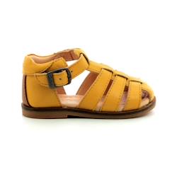 -Sandales - Aster - Nosmo - Cuir - Jaune - Boucle de serrage