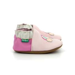 -KICKERS Chaussons Kickbaby Rainbo rose