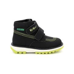 Chaussures-KICKERS Bottillons Kickfun Jaune/noir