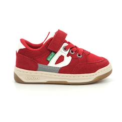 -KICKERS Baskets basses Kikouak rouge