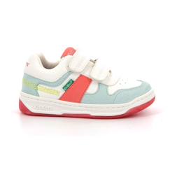 Chaussures-Chaussures garçon 23-38-KICKERS Baskets basses Kalido Vert/blanc