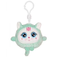 -Gipsy Toys - Porte-clés -Squishimals Sparkle - 8 cm - Chat Mimi 8 cm - Vert d'Eau