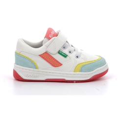 Chaussures-Chaussures fille 23-38-Baskets, tennis-KICKERS Baskets basses Kouic blanc