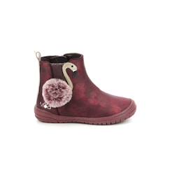 -Boots - Mod 8 - Fiany - Synthetique - Bordeaux - Zip élastique