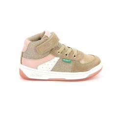 Chaussures-Chaussures fille 23-38-Baskets, tennis-KICKERS Baskets hautes Kickalien marine