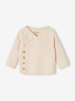 -Brassière naissance mixte en côtes manches longues 
