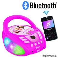 -Lecteur CD Bluetooth Barbie avec effets lumineux