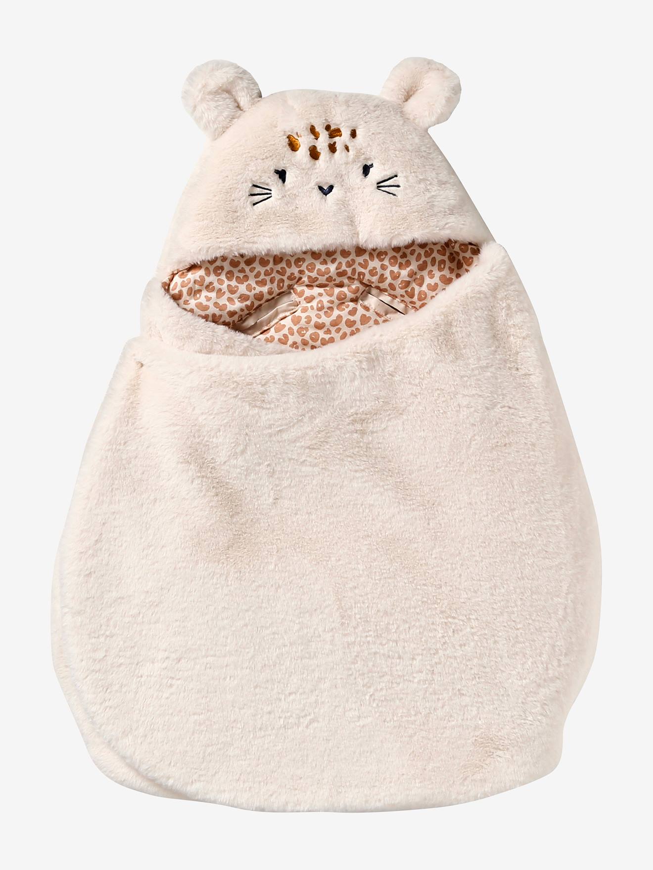 Nid d'ange transformable en tapis à langer peluche lovely leo