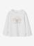 Tee-shirt fantaisie fille écru+olive 1 - vertbaudet enfant 