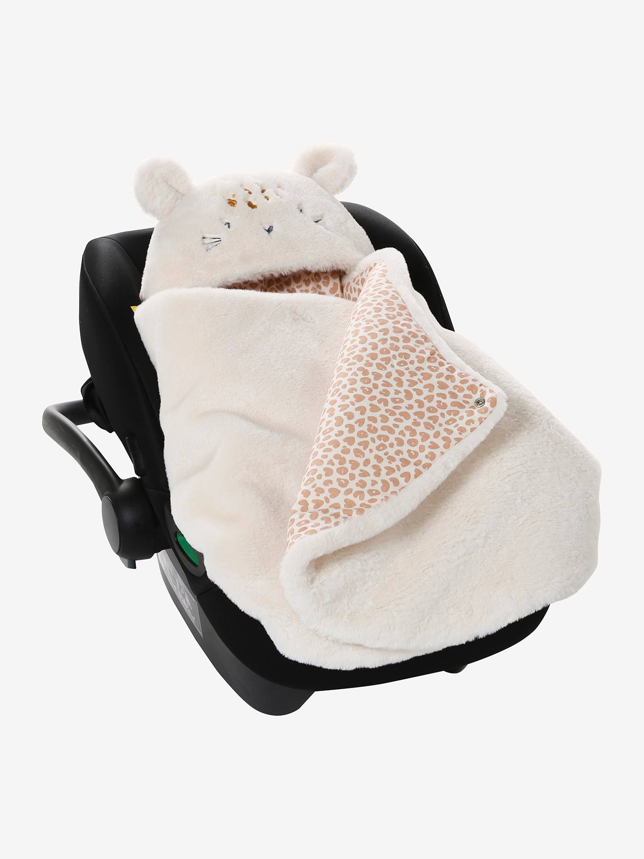 Nid d'ange transformable en tapis à langer peluche lovely leo (Vertbaudet) - Image 1