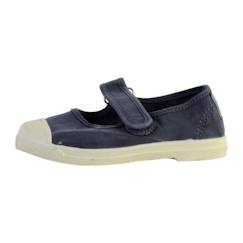 Chaussures-Basket Enfant Natural World - Modèle Basse - Scratch - Bleu Marino enz