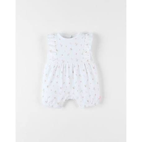 Bébé-Combishort fleurie en jersey